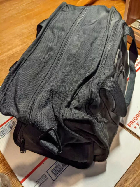 Vintage TUMI Alpha Black Carry on Duffle Weekender W/ Shoe Compartment Bag