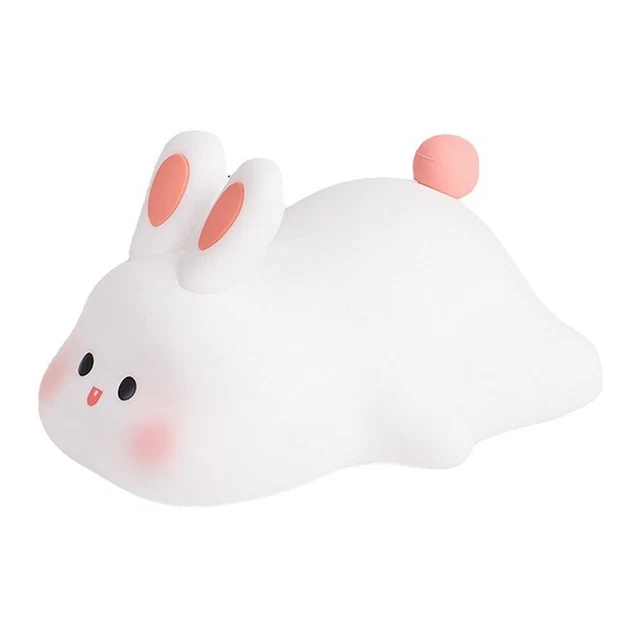 BIG FACE Light LED Portable Rechargeable Bunny Lamp Night Light for