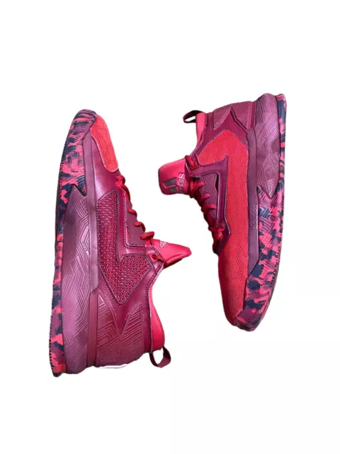 Adidas D Lillard 2 Basketball Shoe Sneaker Blue Camo Sole B42383 Mens Size  9 258