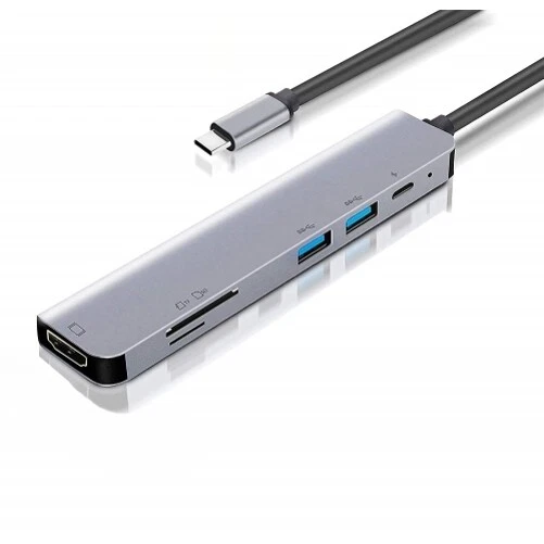 For iPhone 15/Pro/Max/Plus 7-in-1 USB-C to 4K HDMI Adapter PD Port HDTV Adapter