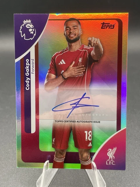 AUTO CODY GAKPO Topps Premier League 2025/2026 Signature 25