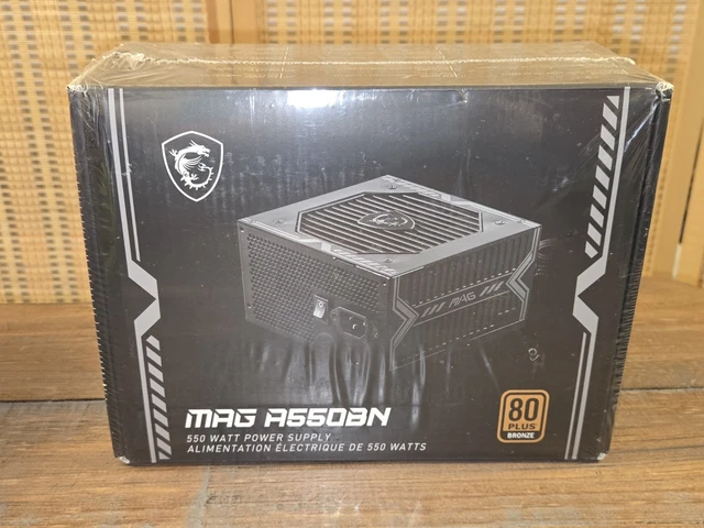 Power Supply 750w MSI MAG A550BN 550W Power Supply - 80 PLUS Bronze Certified, ATX, Universal 110-240V Power Supply 850w