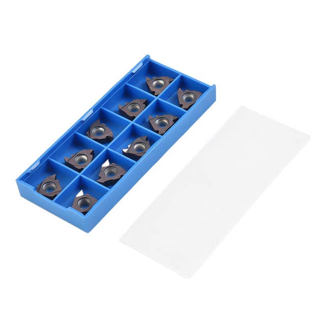 10Pcs 6mm 16ER AG55 Carburo Filettatura Inserti CNC Tornio Girevole