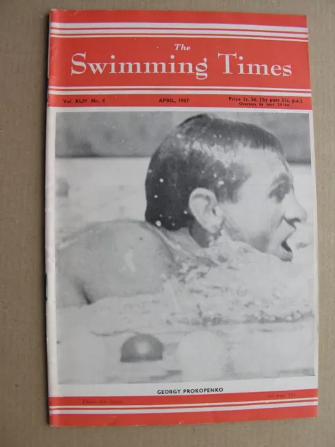 1967 SWIMMING TIMES MAGAZINE Georgy Prokopenko Bobby McGregor, Claude Mandonnaud