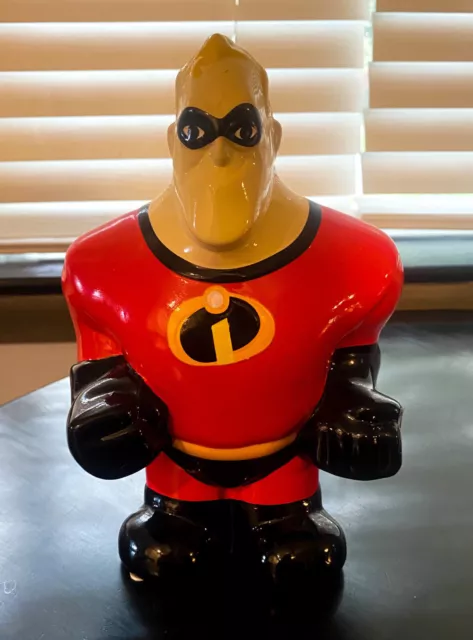 Disney Pixar Mr. Incredible Coin Bank Figure Collectible Piggy Bank