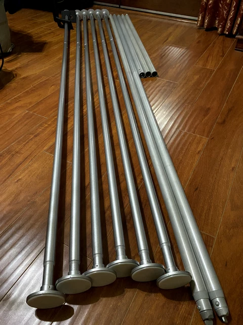 Zenfinit Vertical Tension Stands - Large - 12ft to 18ft Wide / Silver *Huge Lot*