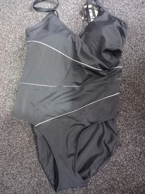 FLORENCE AND FRED Black and White Swimming Costume Size 18 New With Tags 10.00 PicClick UK