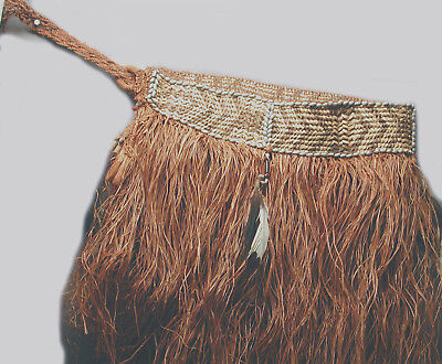 African Textile Asmat Grass Skirt Native Clothing Raffia Cache Sex New Guinea