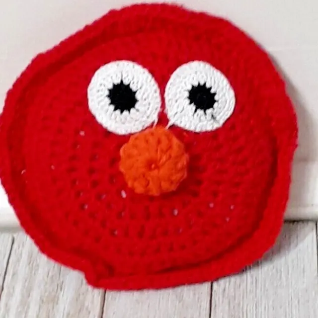 Red crochet Tooth fairy pillow handmade