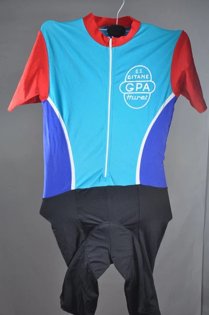 Maillot cycliste Gitane jersey cycling vintage maglia noir Homme - 4 / L
