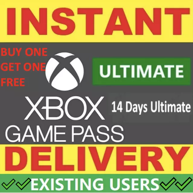 Xbox Game Pass Ultimate Live gold + Game pass 14 Days INSTANT Delivery 24/7