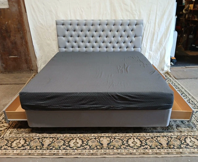 MEMORY FOAM SUPER King Size Bed With 4 Drawers & MattressCOLLECTION