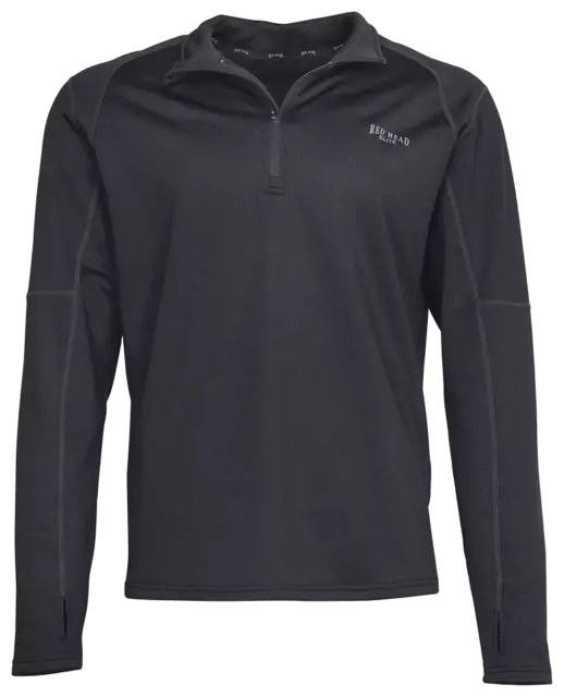 NEW RedHead Elite Heavyweight Base Layer Quarter-Zip Long-Sleeve Shirt for Men -