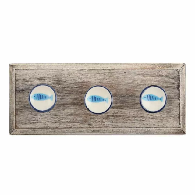 Antique Look Wood Key Hooks Wall Hangers Holders Hanging Coat Towel Clothes