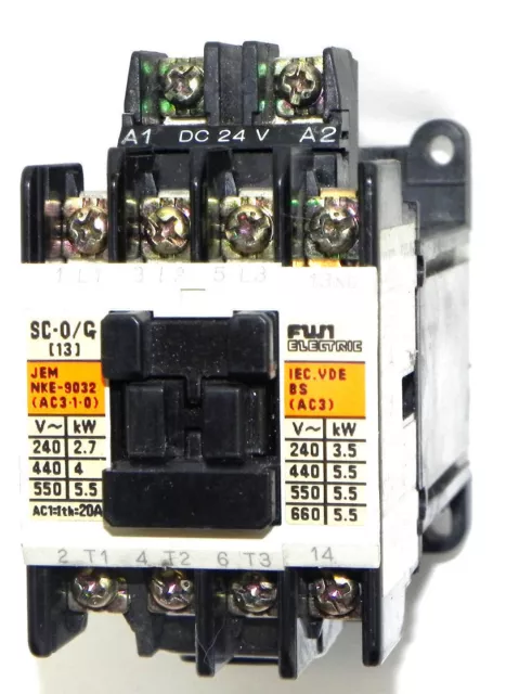 FUjI ELECTRIC SC-0/G CONTACTOR 4GC0F0, SC-O/G (13)