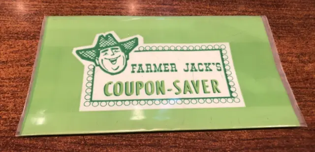 vintage Farmer Jack’s coupon saver wallet folder