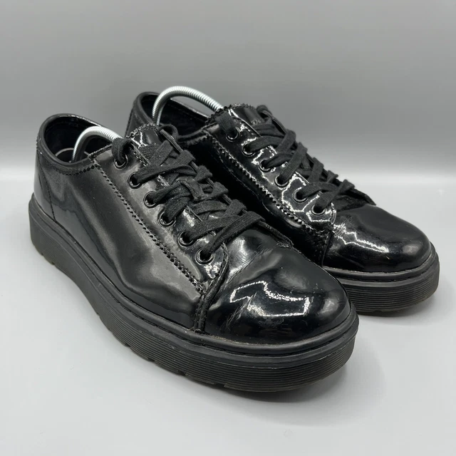 Dr martens lyric sales spin lace shoe patent