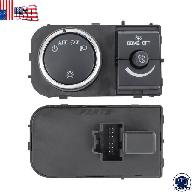HEADLIGHT SWITCH 15096894 With Interior Dimmer w/o Fog Lights For GMC
