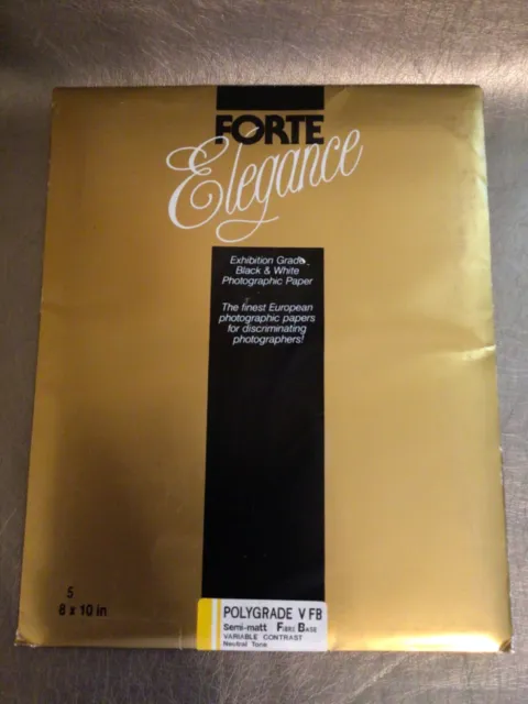 Forte Elegance 5 Photographic 8x10 Paper Semi Matte Polygrade Sealed