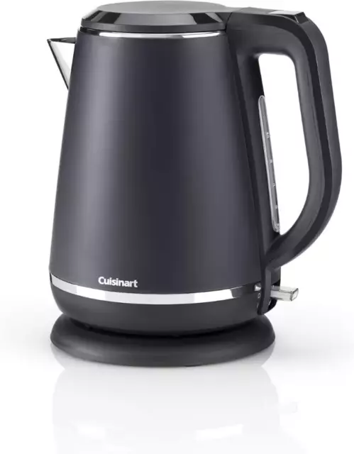 Cuisinart Krug Wasserkocher schiefergrau schwarz 1,5 l Edelstahl matt Oberfläche