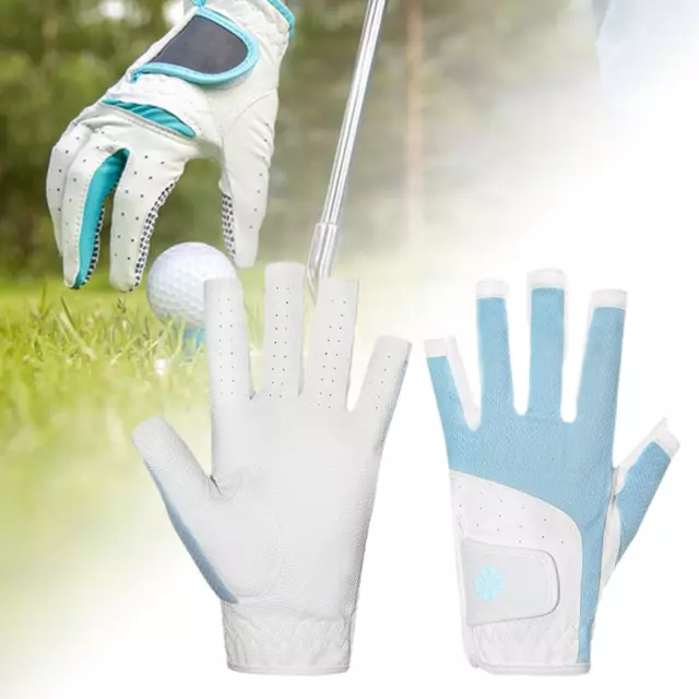 Gants de golf respirants, paire gauche et droite, antidérapants, à deux