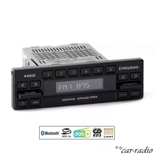 Retrosound Grand Prix DAB+ Bluetooth Radio MP3 Retro Autoradio AUX Motor-1DAB-1