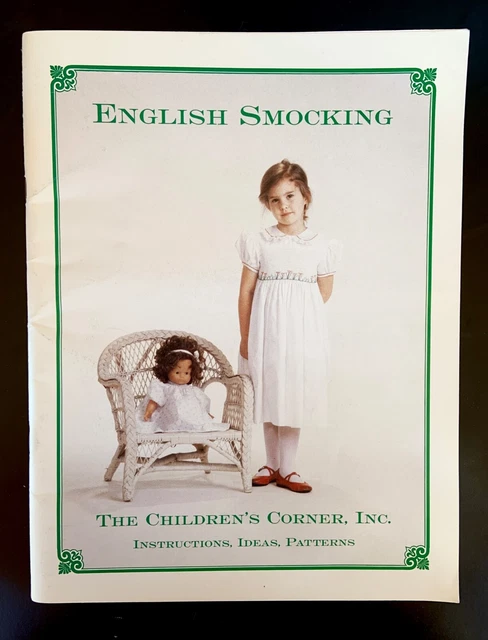 LIBRO DE ESMOQUIN INGLÉS THE CHILDREN'S CORNER 1981 Patrón de costura reliquia