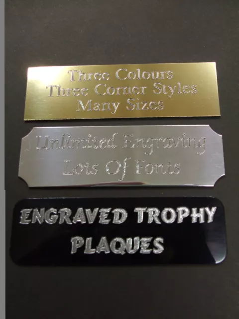 Engraved Self Adhesive Trophy Free Post Plaque Plaques Plate Award Film Cells