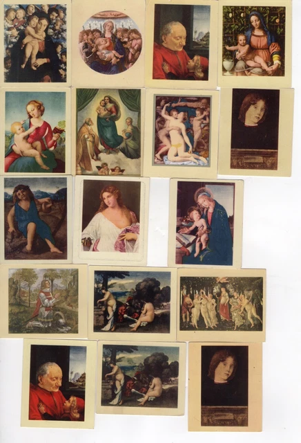 Overseas issue Famois Woks of Art x 17 inc duplicates