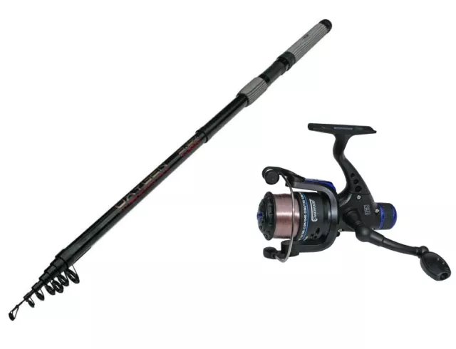 12FT TELESCOPIC CARBON Travel Fishing Rod + OAKWOOD R30 Reel & Line Combo  £20.96 - PicClick UK