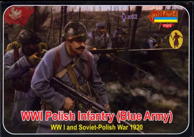 Strelets Models 1/72 POLISH WORLD WAR I INFANTRY (BLUE ARMY) Figure Set