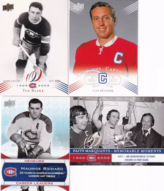 2009 Montreal Canadiens Centennial Set  - You Pick