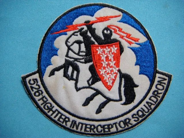 KOREA WAR PATCH, US AIR FORCE 526th FIGHTER INTERCEPTOR SQ circa 1954-1956