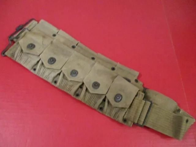 WWI US Army M1917 Cartridge Belt for M1903 Springfield Rifle - Mills - Very NICE 3