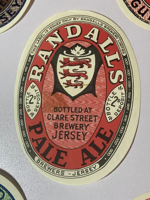 5 Old R W Randall St Julians. Guernsey Jersey Brewery Beer Labels Lot 180 6