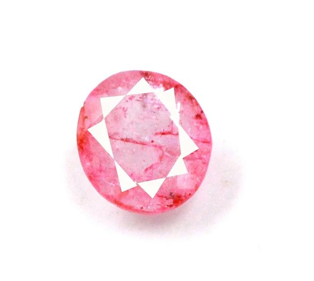 Ciondolo certificato pietra preziosa rosa pera naturale kunzite 6,90 ct