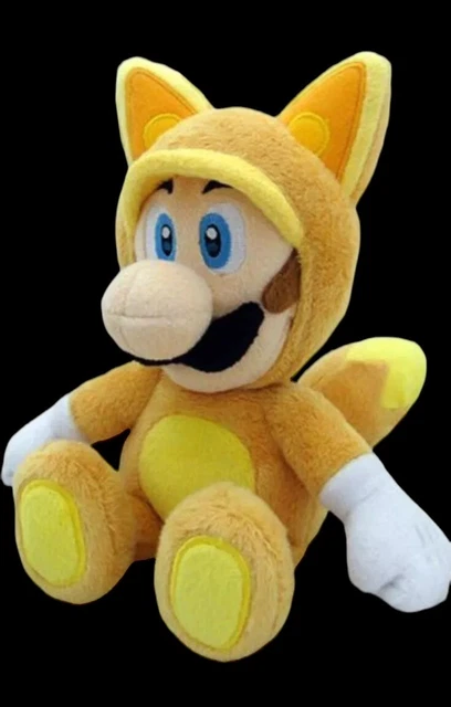SUPER MARIO 3D Land Kitsune Fox Luigi Stuffed Plush 9