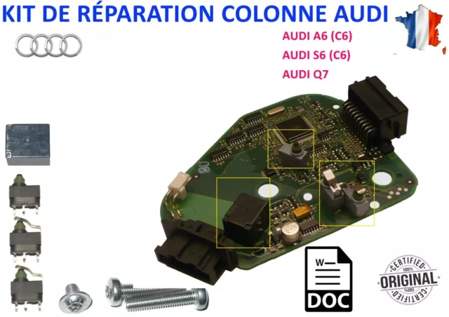 Kit réparation verrou de colonne (ELV) 4F0905852 (B à F) - J518 Audi A6 S6 Q7