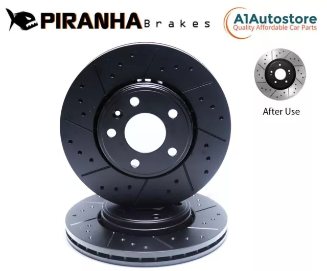 FRONT DIMPLED GROOVED BRAKE DISCS FOR VW TRANSPORTER T5 T6 2.0 3.2 2.0 03- 308mm