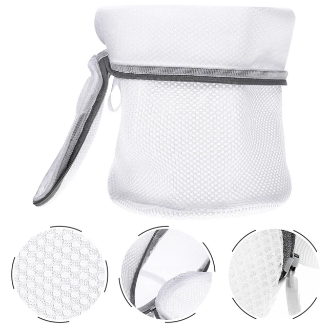 Malla para zapatos bolsa de lavado bolsa de malla con cremallera bolsa de malla bolsa de lavado árbol bañera blanca poliéster