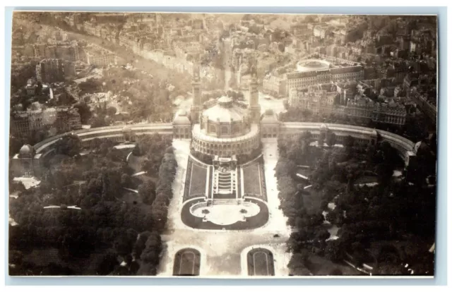 c1940's Paris Taken from Eiffel Tower France Posted RPPC Photo Postcard