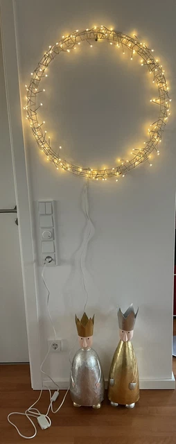 IKEA Glänsa XXL Lichterkranz Leuchtkranz Ø70cm 2 Aufhängungen Rarität