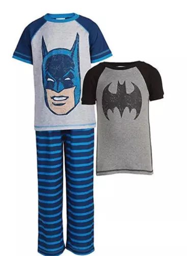 Nuevo Komar Kids Niño Batman 3-Piece Pijama Conjunto Talla 5