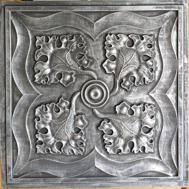 Drop in Ceiling tiles Faux tin antique tin decor Bar wall panels PL64 10pcs/lot