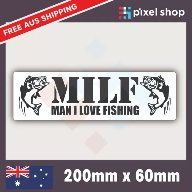 FUNNY FISHING BOAT 4x4 Car Stickers RODFATHER suits Tackle Box