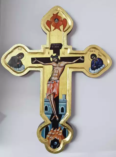 Ikonen-Kreuz Kruzifix Ikone Jesus Ikonenkreuz orthodox crucifix-Icon cruz Icona