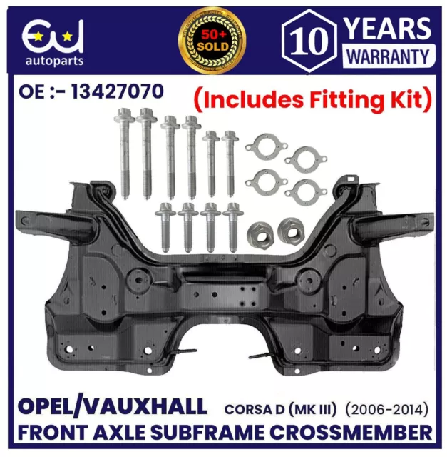 Front Subframe Crossmember Engine For Vauxhall Corsa D With Bolts