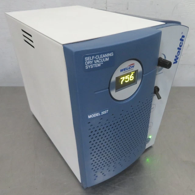C186694 Welch 2027 Self-Cleaning Dry Vacuum Pump System 202701 115VAC 1.5A 60Hz