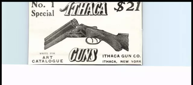 1904 Original Print AD Ithaca Guns No.1 Special Ithaca, NY