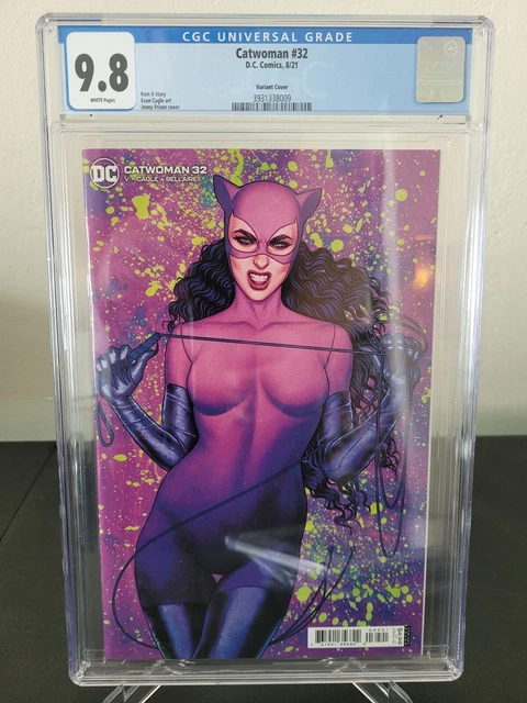 Catwoman #32 Cgc 9.8 Graded 2021 Dc Comics Jenny Frison Variant Cover Art